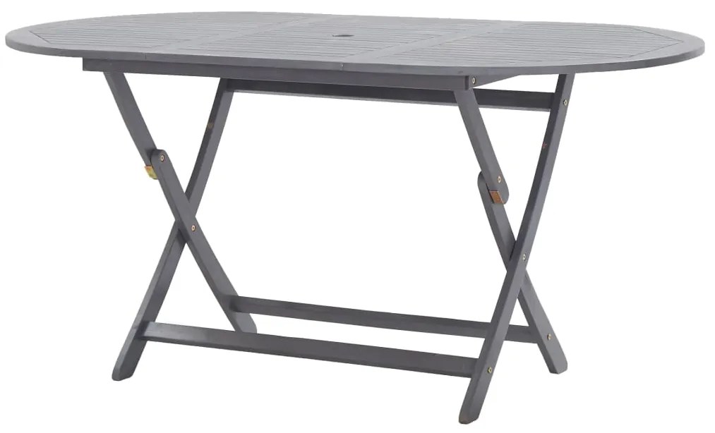 vidaXL Masă de grădină pliabilă, 160x85x75 cm, lemn masiv de acacia