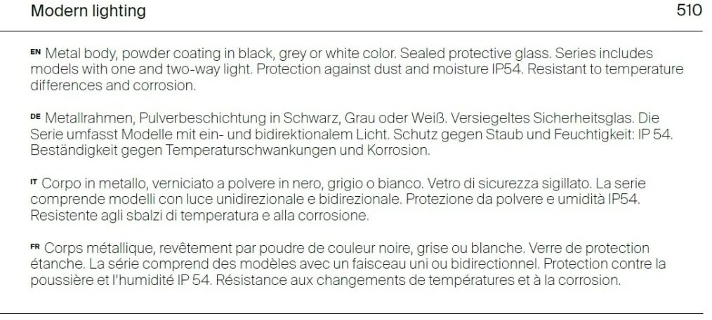 Aplica de perete pentru iluminat exterior IP54 Bowery alb