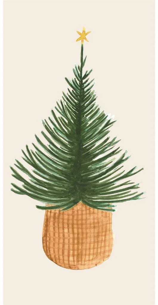 IB Laursen Servetele de masa CHRISTMAS TREE 40x40 cm, 16 buc