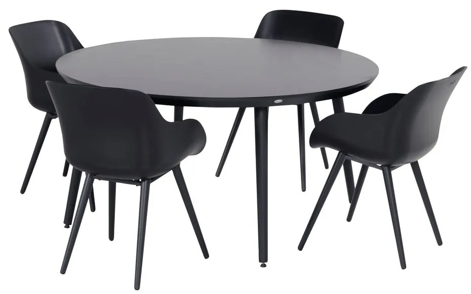 Masă de grădină Hartman Sophie, ø 128 cm, negru
