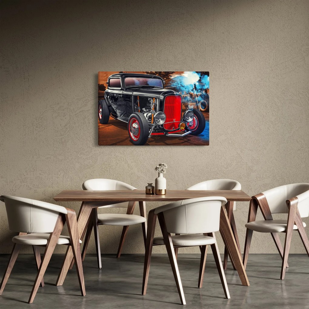 Tablou cu mașina veteran (90x60 cm)