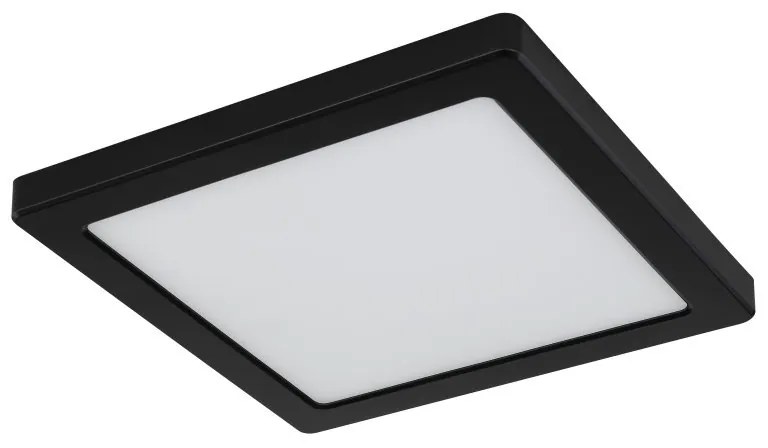 Plafoniera LED design modern LASSE negru 21,7x21,7cm