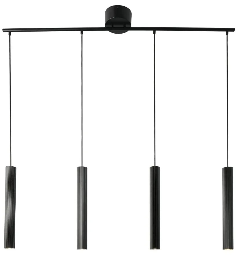 Lustra suspendata design scandinav Vico 4L negru