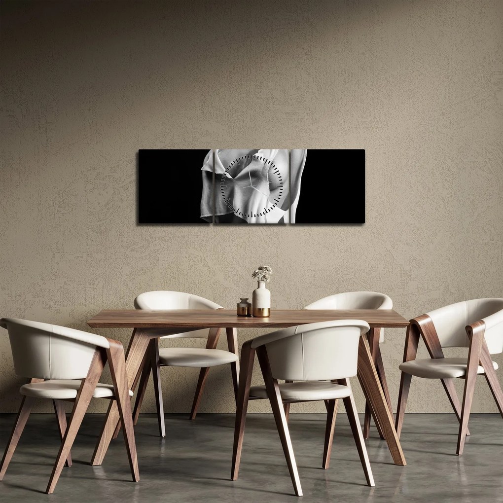 Tablou - Nud feminin (cu ceas) (90x30 cm)