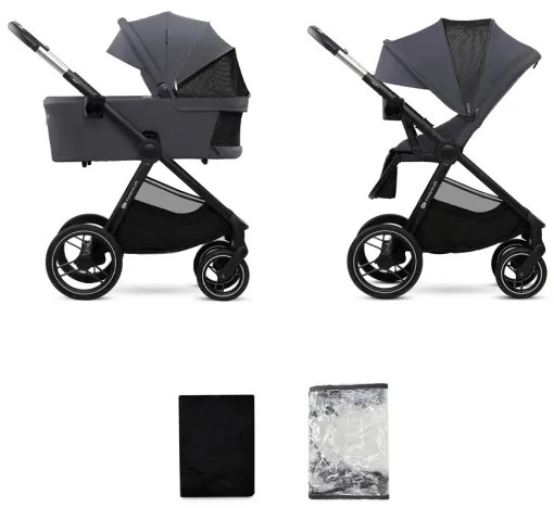 Cărucior de copii combinat 2 în 1 KINDERKRAFT NEA 2 Dark grey