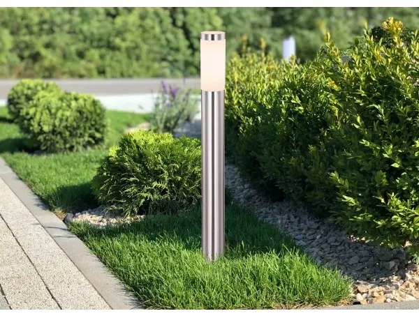 Lampă de exterior Globo 31588 BOSTON 1xE27/23W/230V IP44 80 cm crom lucios