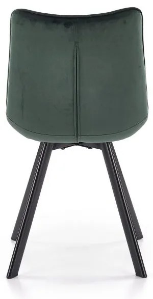 Scaun de bucaterie Jordan, verde/negru