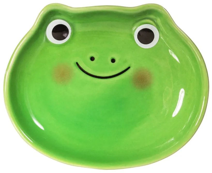 Tavă decorativă din gresie ceramică 9x7,5 cm Frog – Sass &amp; Belle