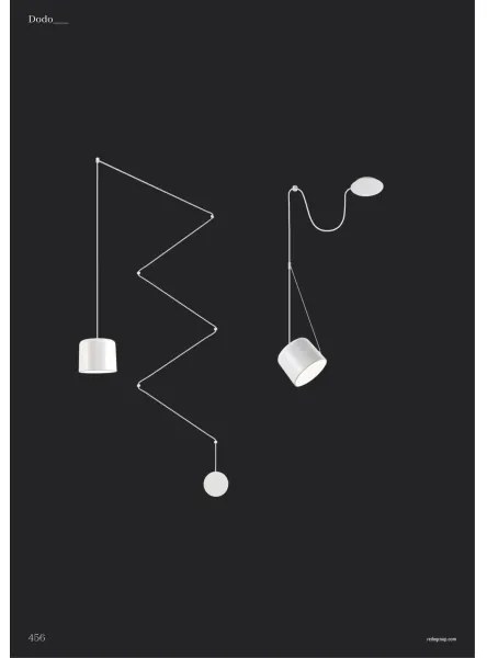 Lustră pe cablu Redo 01-1821 DODO 1xE27/15W/230V alb