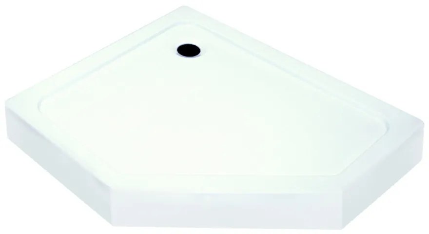 Cădiță de duș asimetrică Glasgow 100 pătrată, stânga