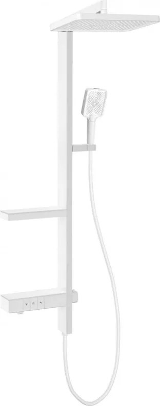 Mexen Roar set de duș montat pe suprafață cu duș fix și baterie, alb - 78105-20