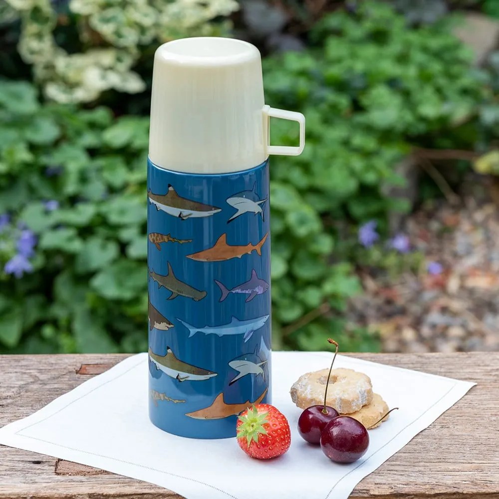 Termos albastru pentru copii 350 ml Sharks – Rex London