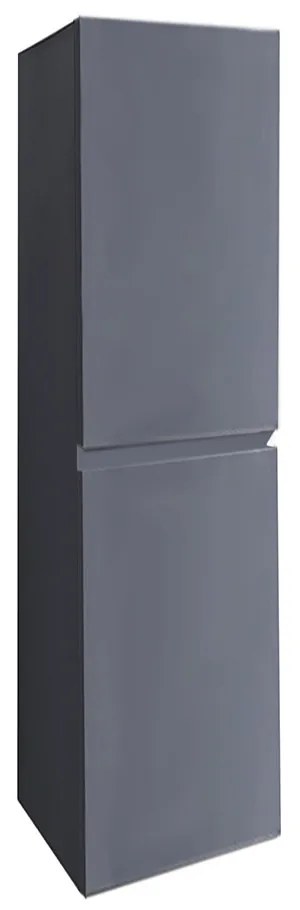 Dulap lateral Cube gri antracit, montat pe perete