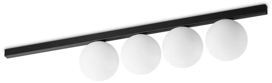 Plafoniera moderna stil minimalist Binomio pl4 negru