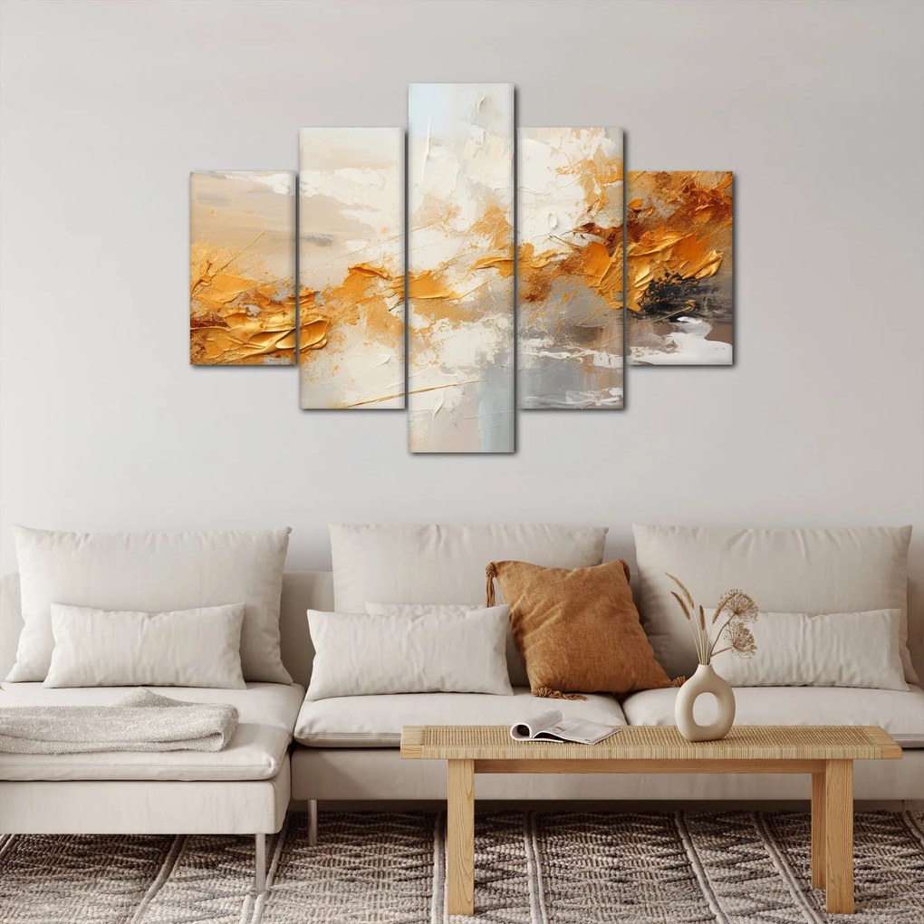 Tablou - Textura aurie (150x105 cm)
