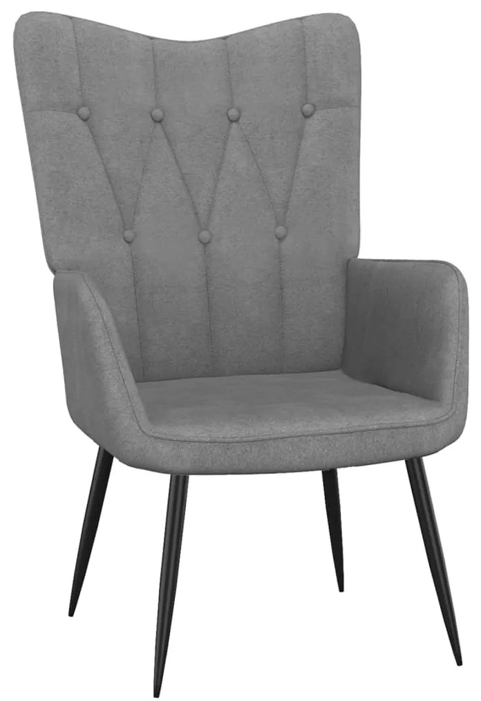 327546 vidaXL Scaun de relaxare, gri închis, material textil