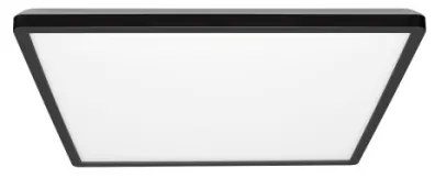 Plafonieră LED pentru baie NIVERA LED/12W/230V IP54 22,5x22,5 cm negru