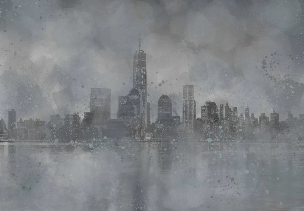 Fototapet - Oraș întunecat (147x102 cm)