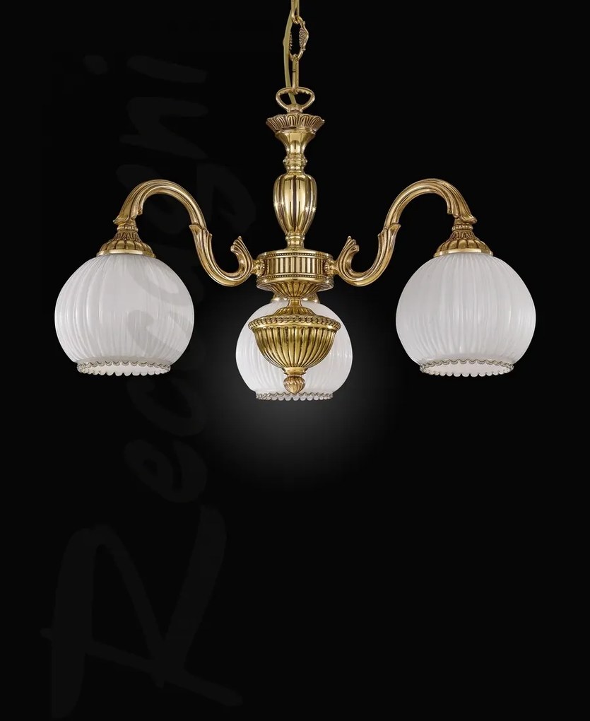 Candelabru din alama cu 3 brate design italian 9300