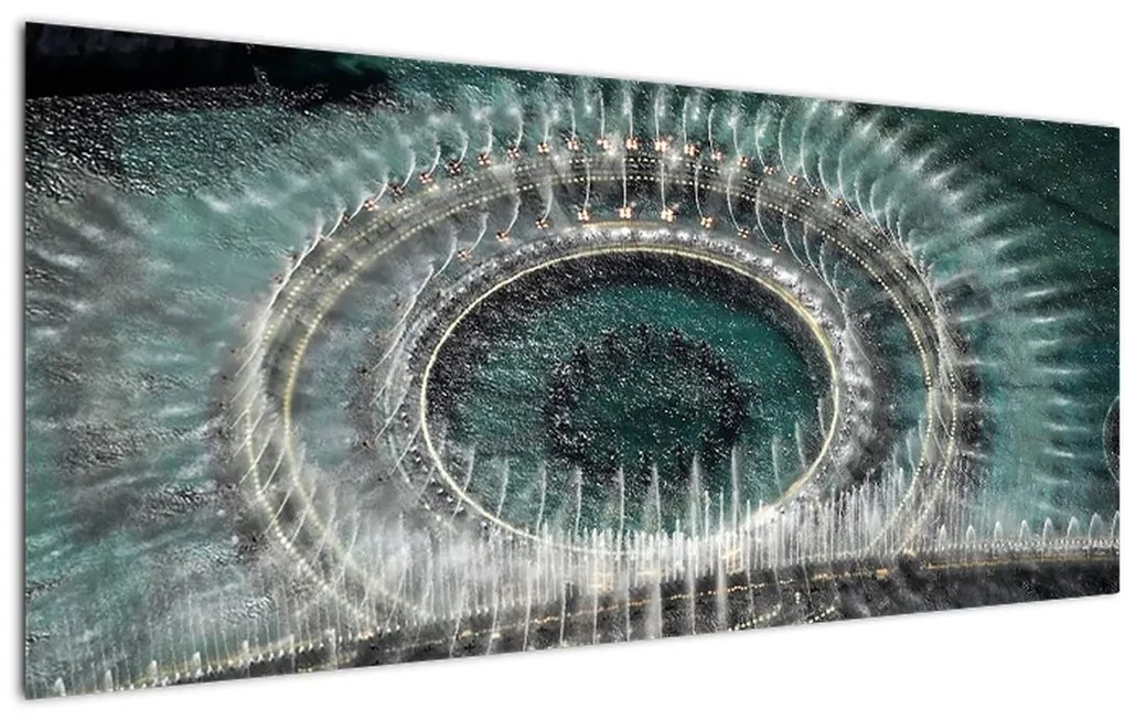 Tablou cu fântănă arteziană (120x50 cm)
