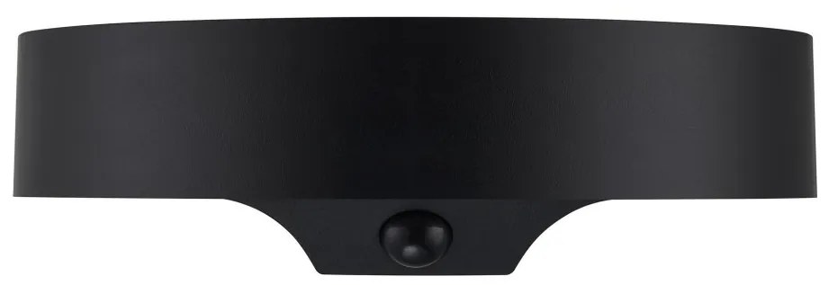 Aplica solara cu senzor de miscare, protectie IP44, Monay Round negru