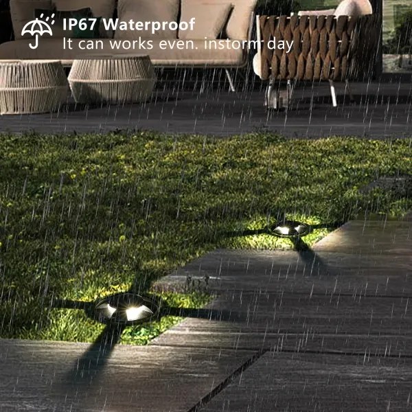 Brilagi - Lampă LED de exterior încastrabilă GROUNDRAY LED/1W/230V, neagră, IP67