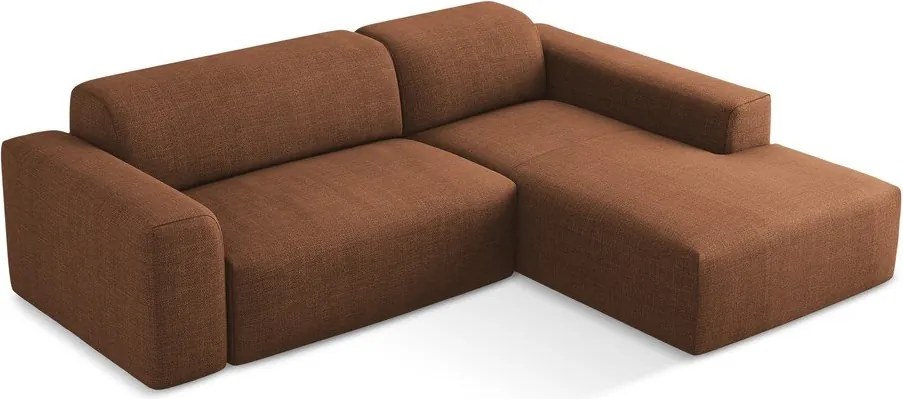 Colțar teracotă (cu colț pe partea dreaptă/cu șezlong) Keli – Makamii