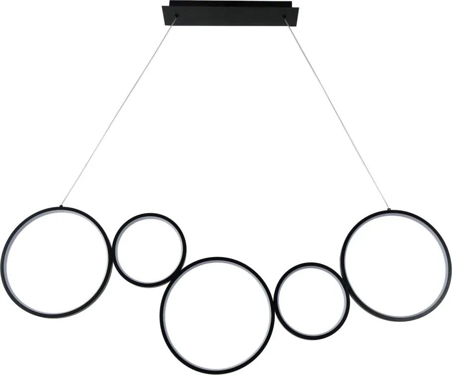 Brilagi - Lustră LED suspendată pe cablu ECHO LED/60W/230V 4000K 100 cm negru