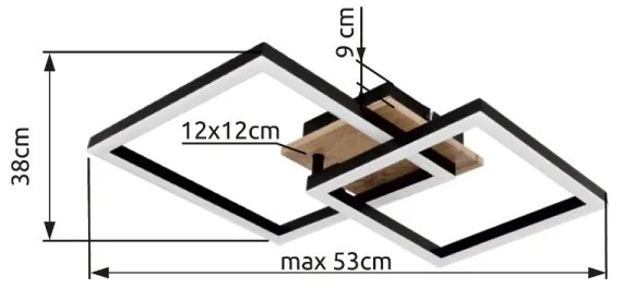 Plafonieră LED Globo 67284-18 BARD LED/18W/230V