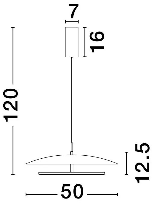 Lustra LED suspendata design modern OLOS, 50cm