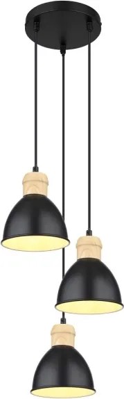Lustră pe cablu WIHO 3xE27/40W/230V Globo 54018-3HS