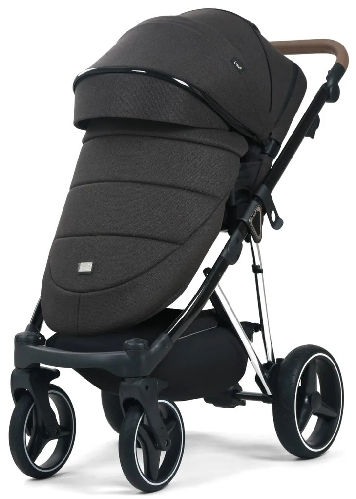Carucior 3 in 1: Cadru usor din aluminiu, Landou confortabil, Varianta sport ergonomica, Scoica auto - CPC-66-negru