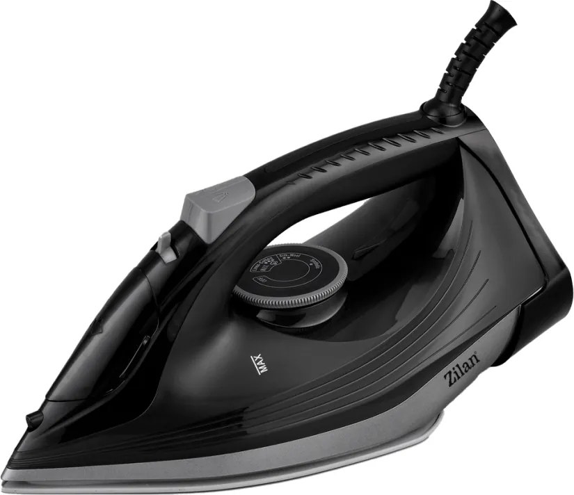 Fier de calcat Zilan ZLN8603, talpa ceramica, Negru, Putere 2600W, calcare cu abur