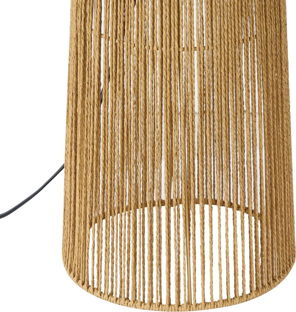 Lampă de podea Japandi naturală cu abajur - Dart