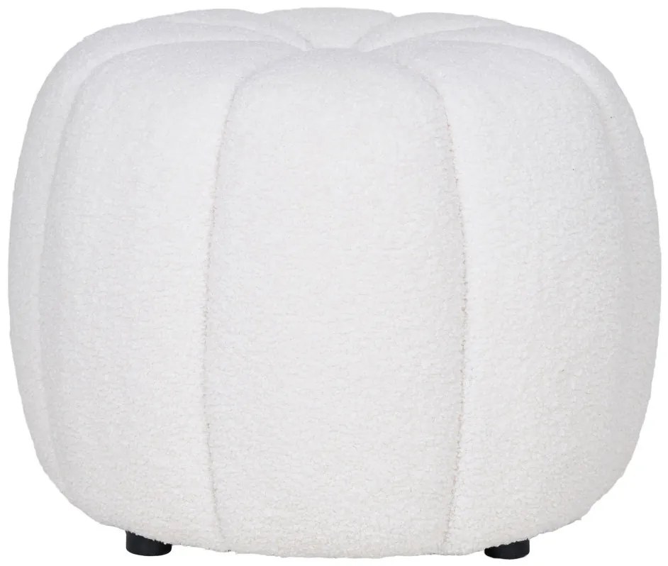 Puf Paisley, alb crem 48x38 cm