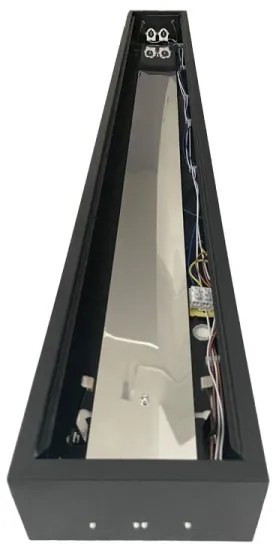 Corp de iluminat fluorescent 2xG13/18W/230V negru 120 cm