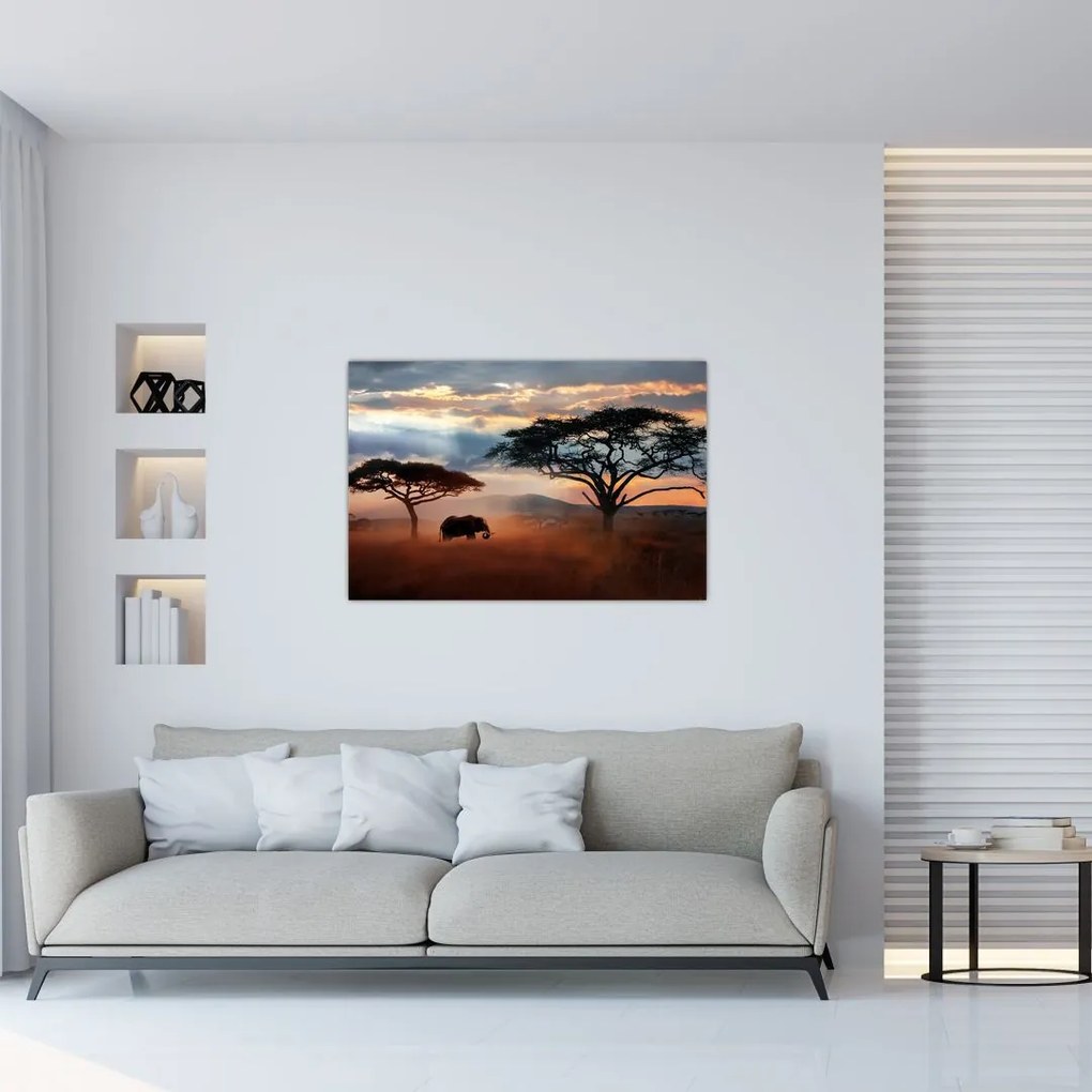 Tablou - Parcul Național Serengeti, Tanzania, Africa (90x60 cm)