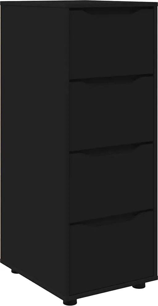 vidaXL Dulap de depozitare Negru 40 x 48 x 105 cm Lemn compozit