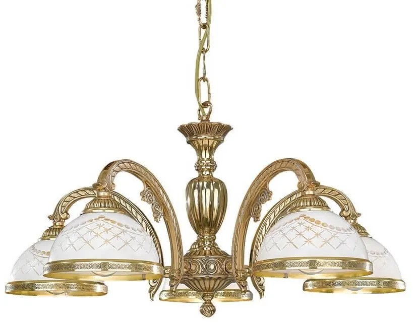 Candelabru din alama cu 5 brate design italian 7102