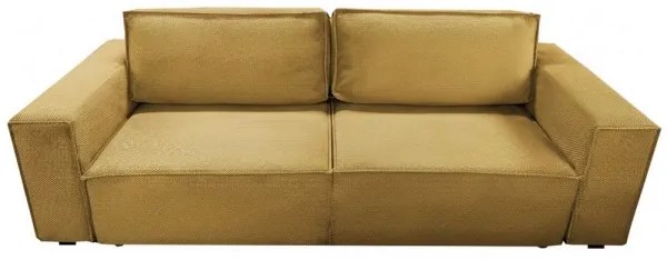 Canapea extensibilă RONDA, 3 locuri, cu spațiu de depozitare, portocalie