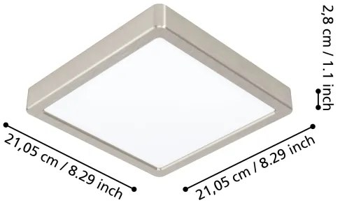 Eglo 900115 - Aplica de baie dimabilă FUEVA-Z cu LED, 16,5W, 230V, IP44