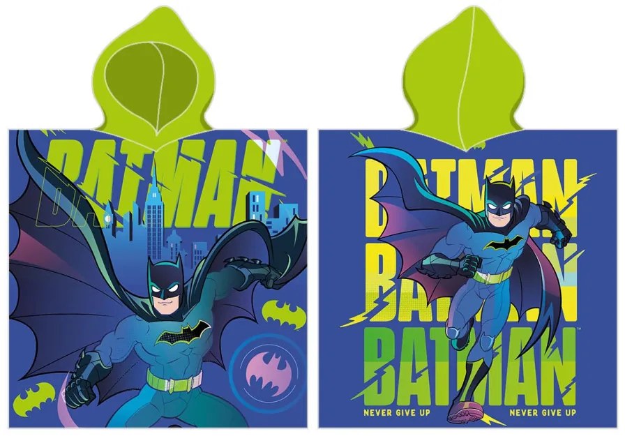 Batman Never Give Up poncho prosop de plajă 55x110 cm