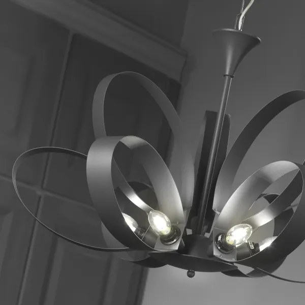 Lustră pe lanț ONLI SERENA 9xE14/6W/230V gri