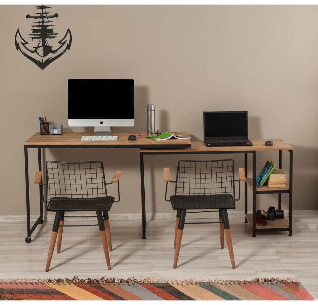 Masă PC Barus (Pin atlantic + Negru). 1072374