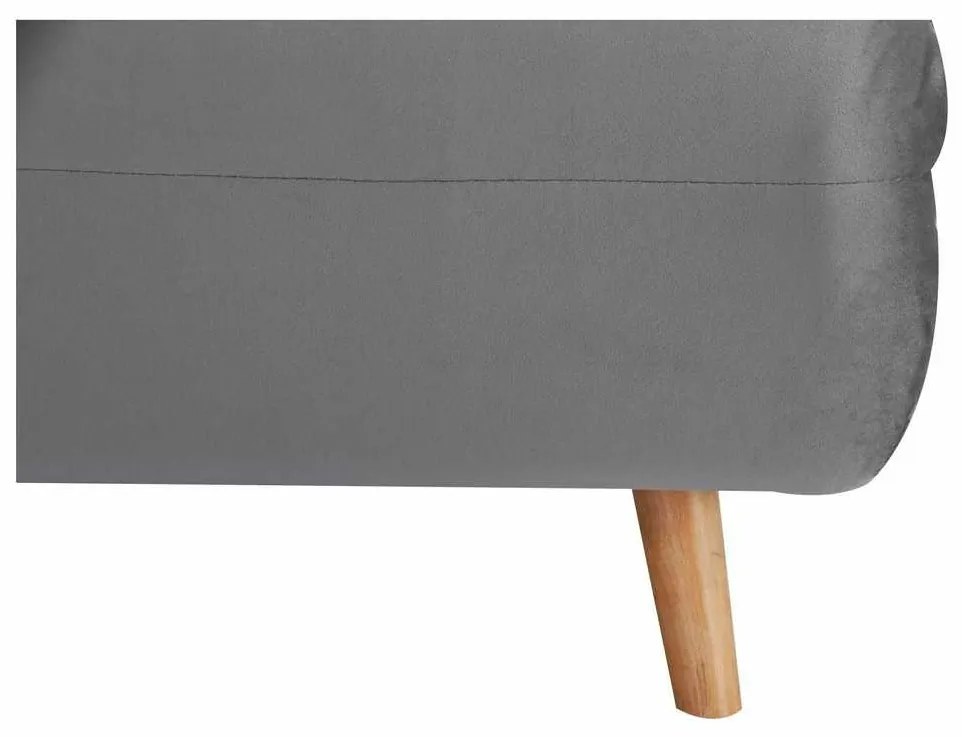 Canapea Spike II Velvet, gri / fag
