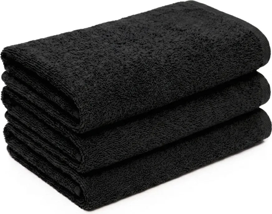 Prosop copii Bella negru 30x50 cm, 100% bumbac