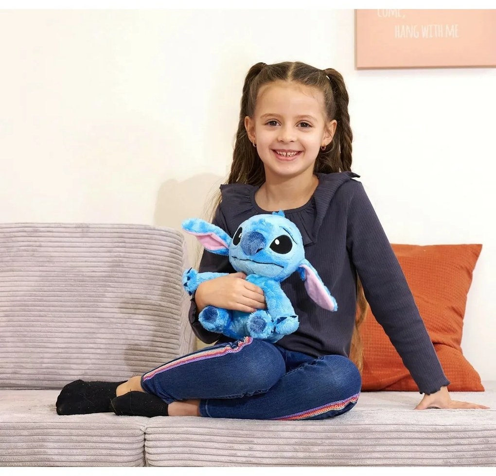 Jucărie de pluș Rappa Stitch șezând dimensiune. M,albastru
