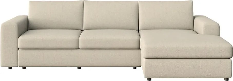 Colțar bej (cu colț pe partea dreaptă, cu șezlong) Baga – Rodier