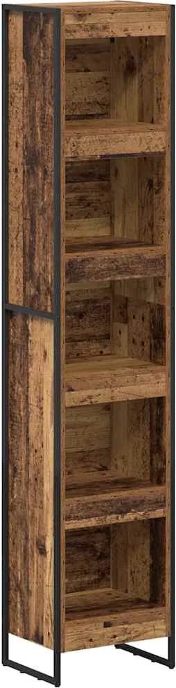 vidaXL Dulap pentru cărți Lemn Vechi 80 x 30 x 155 cm Lemn compozit