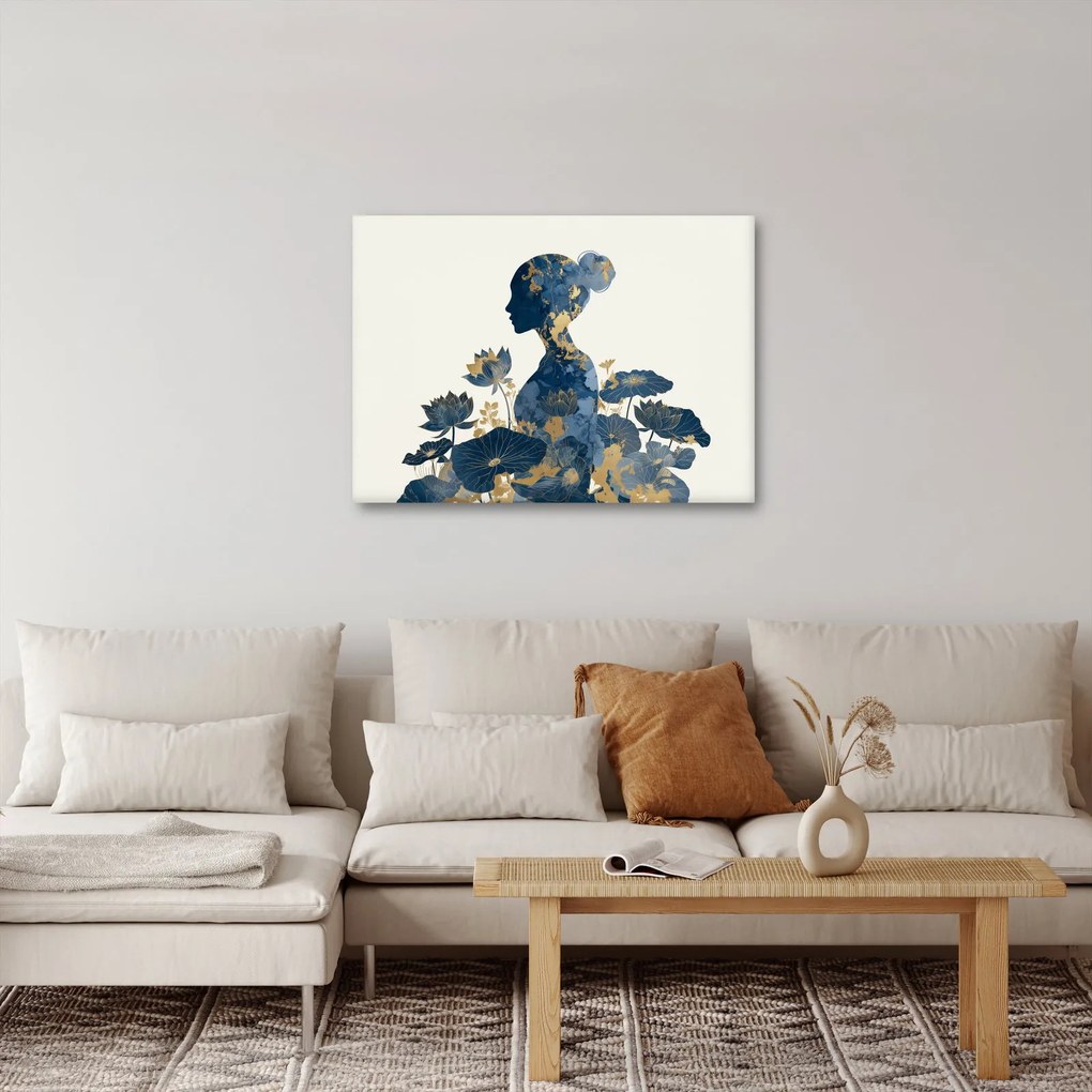 Tablou - Profil de femeie din marmură (70x50 cm)